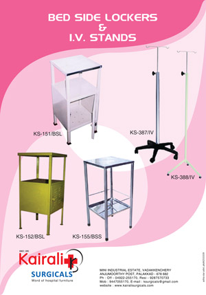 BED SIDE LOCKERS & IV STANDS